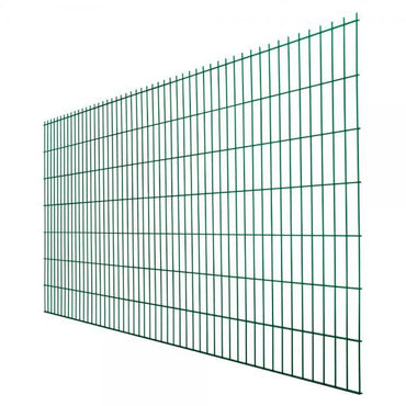 6/5/6 Doppelstabmatte 1430 mm feuerverzinkt und RAL 6005 (Moosgrün) nach DIN EN 1461