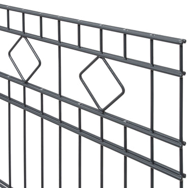 Schmuckzaun mit Karos Höhe 123 cm